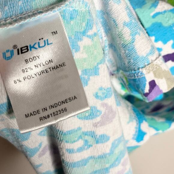 Ibkul Short Sleeve Dress Womens Small Blue Quarter Zip Sun Protectant Pockets - Picture 10 of 11